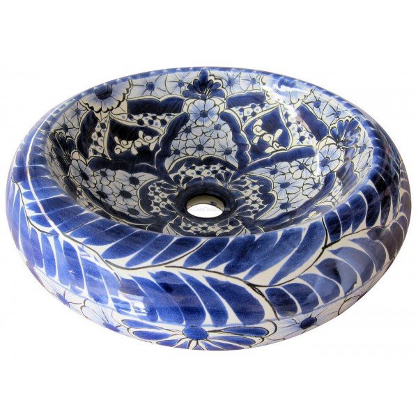 Talavera Round Vessel Sink Donut Talavereado